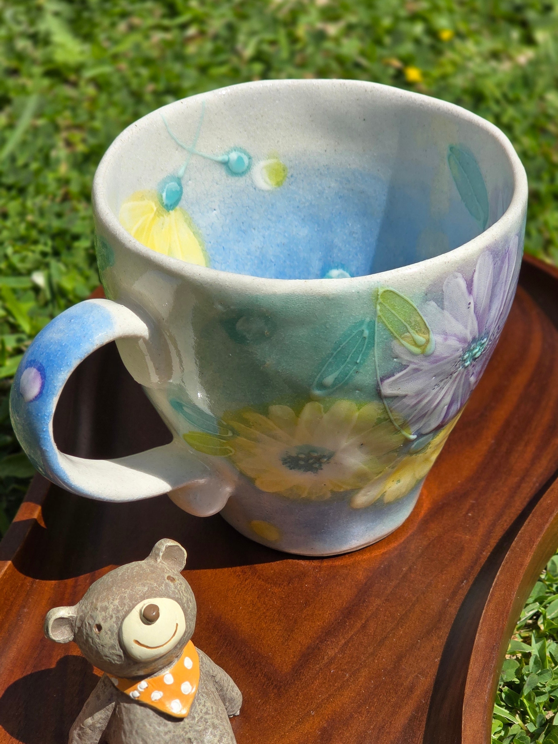 Seto Ware Kohiki Flower Mug