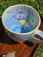 Load image into Gallery viewer, Seto Ware Kohiki Flower Mug
