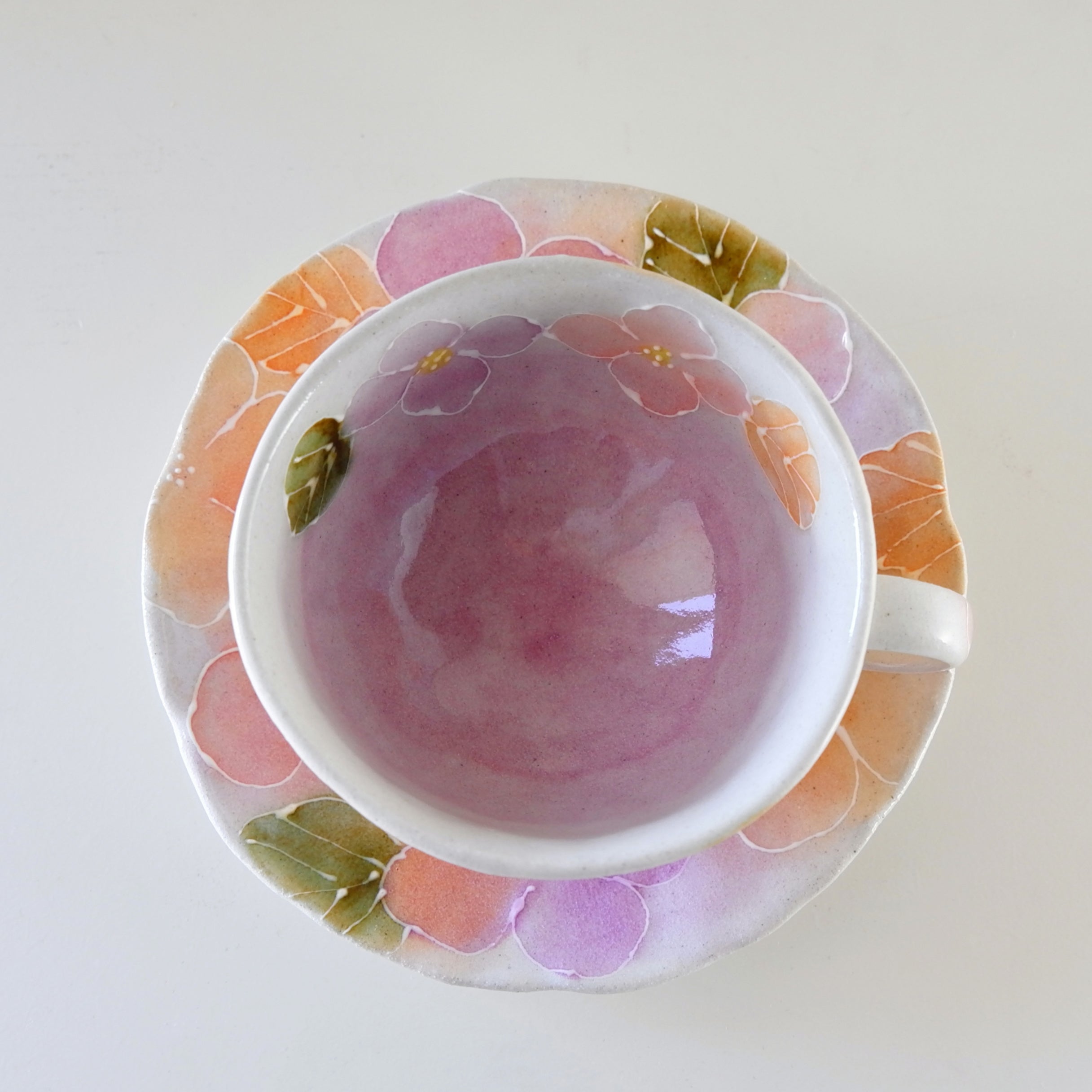 Spring Flower Seto Coffee Cup & Saucer