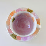 Load image into Gallery viewer, Spring Flower Seto Coffee Cup &amp; Saucer
