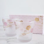 Load image into Gallery viewer, ADELIA Cherry Blossom Rock Glass Drinkware Set (2pcs)
