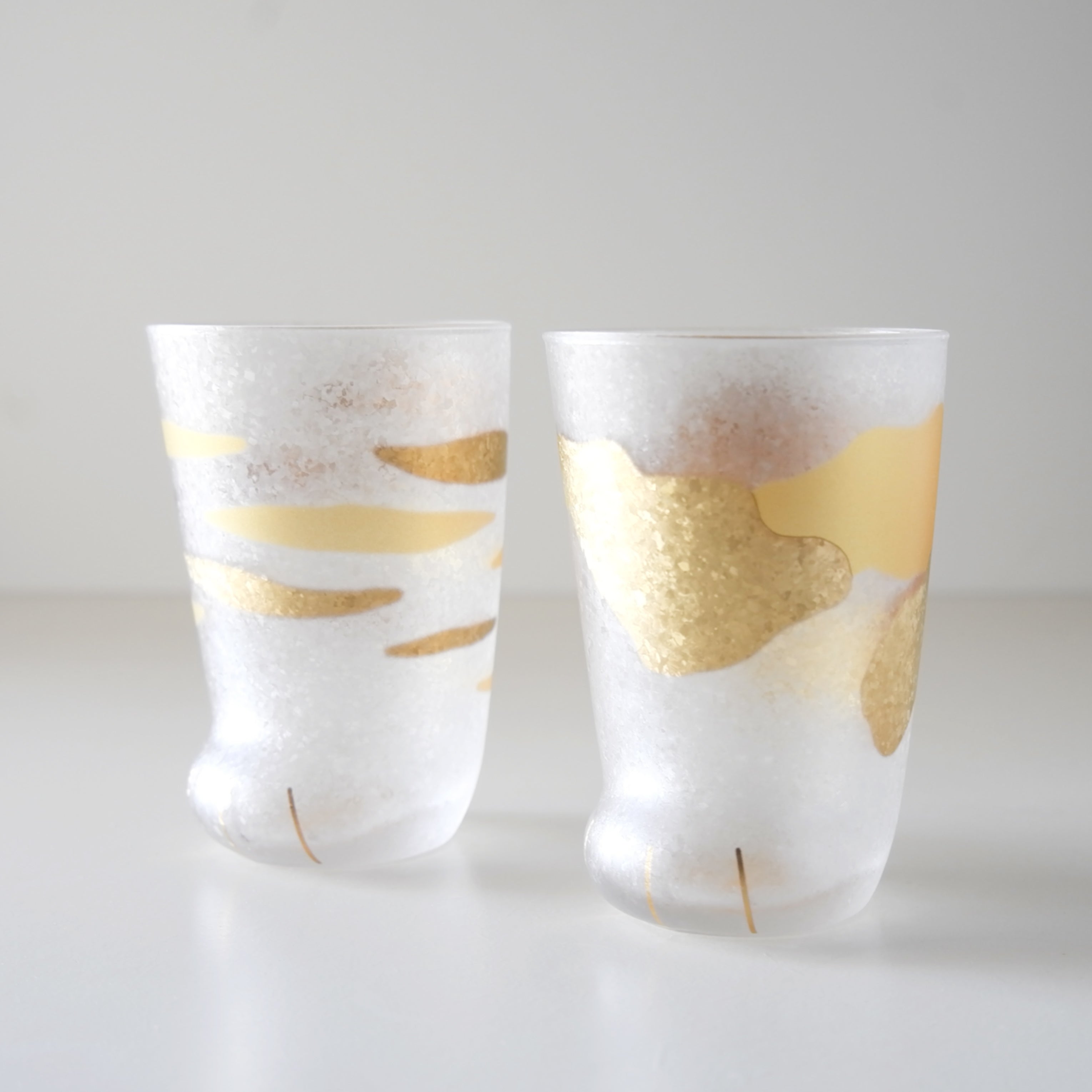 ADERIA Gold Glass Cup Coconeco Premium Gift Box