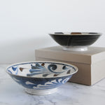 Load image into Gallery viewer, AWASAKA Brush Blue Salad / Noodle Bowl 2pcs Set
