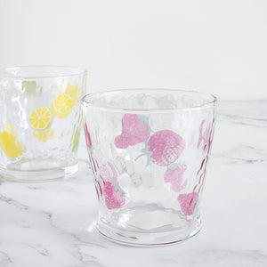 Aderia Glass Strawberry Tumbler