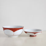 Load image into Gallery viewer, Akae Ume Futamono Hand-drawn Bowl with Lid
