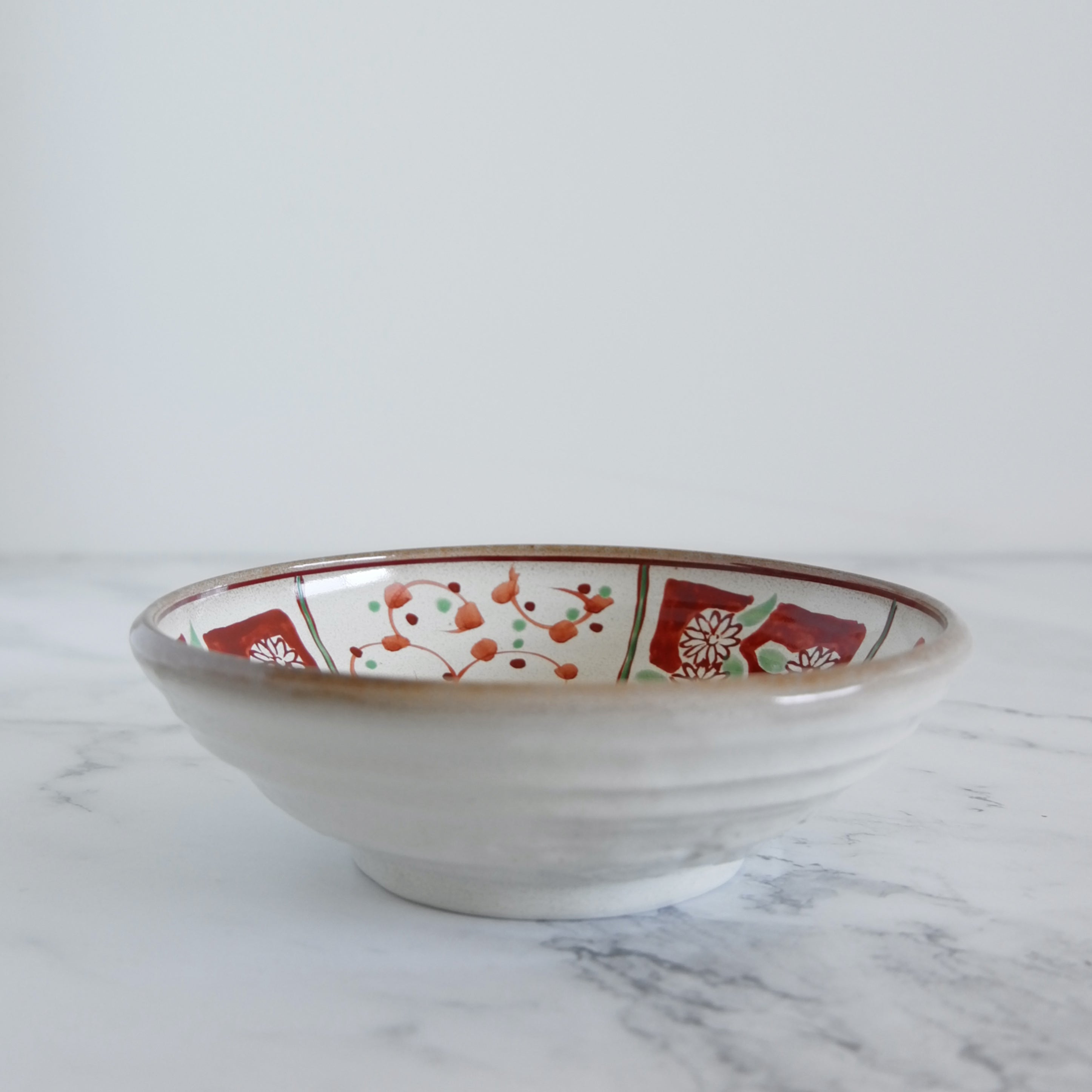 Akae Shallow Bowl with Azure Glaze