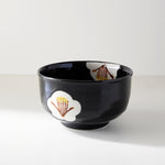 Load image into Gallery viewer, SETO Ware Black Camellia Matcha Bowl
