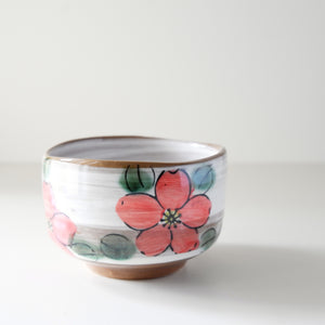 Cherry-Blossom Matcha Bowl Mino Ware