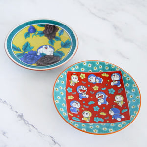 Doraemon KUTANI Ware Plum Blossoms Small Plate