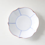 Load image into Gallery viewer, HASAMI Ware Flower-Shaped Deep Plate (Blue)
