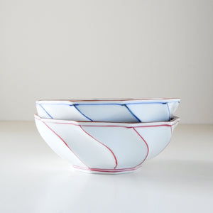 HASAMI Ware Twist Line Bowl