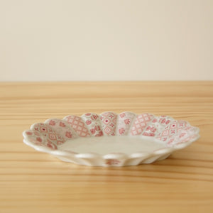 Hasami Ware Flower Oval Parfait Plate