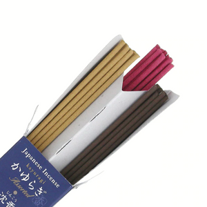 KAYURAGI Incense Assorted (Aloeswood, Cherry Blossom & Sandalwood) - 45 sticks