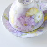 Load image into Gallery viewer, Kohiki Flower Seto Coffee Cup &amp; Saucer
