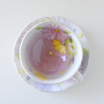 Load image into Gallery viewer, Kohiki Flower Seto Coffee Cup &amp; Saucer
