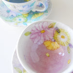 Load image into Gallery viewer, Kohiki Flower Seto Coffee Cup &amp; Saucer
