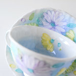 Load image into Gallery viewer, Kohiki Flower Seto Coffee Cup &amp; Saucer
