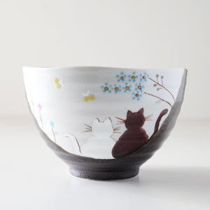 Kutani Ware Cats Bowl