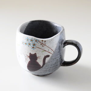 Kutani Ware Cats Mug