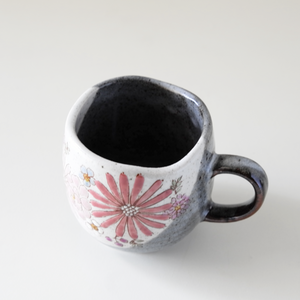 Kutani Ware Flowers Mug