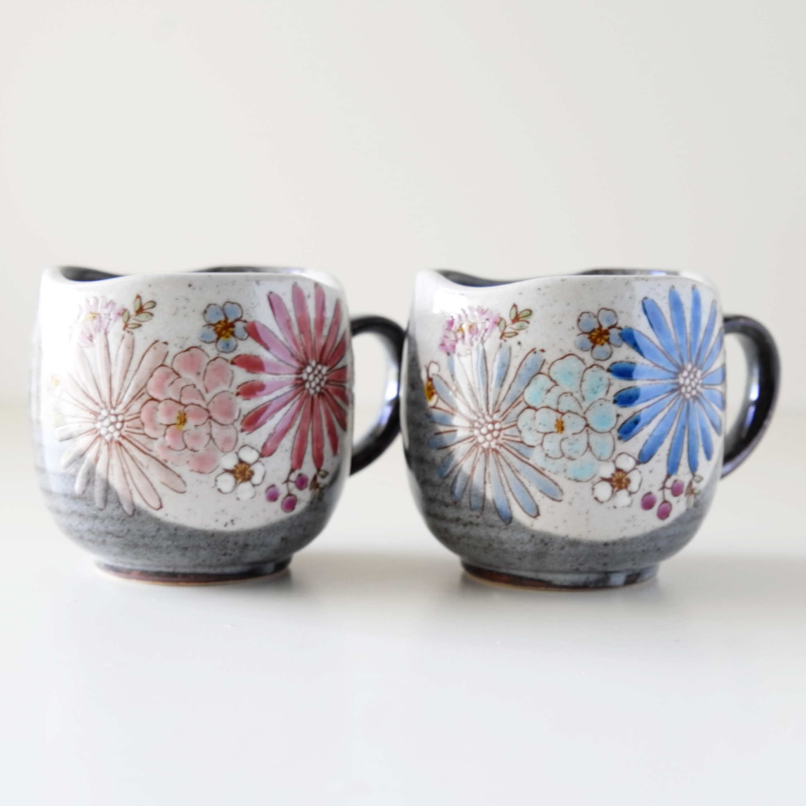 Kutani Ware Flowers Mug