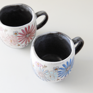 Kutani Ware Flowers Mug