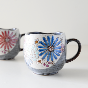 Kutani Ware Flowers Mug