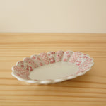 Load image into Gallery viewer, Hasami Ware Flower Oval Parfait Plate
