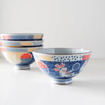 Load image into Gallery viewer, MINO Ware Rabbit  &amp; Flower Rice Bowl
