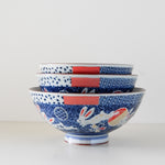 Load image into Gallery viewer, MINO Ware Rabbit  &amp; Flower Rice Bowl
