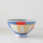 Load image into Gallery viewer, MINO Ware Rabbit  &amp; Flower Rice Bowl
