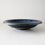 Load image into Gallery viewer, MINO Ware Tokusa Kiln Glazed Blue Deep Plate
