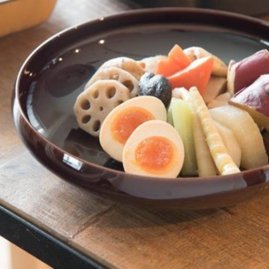 Miyama Tsudoi Tableware - Maroon Serving Bowl