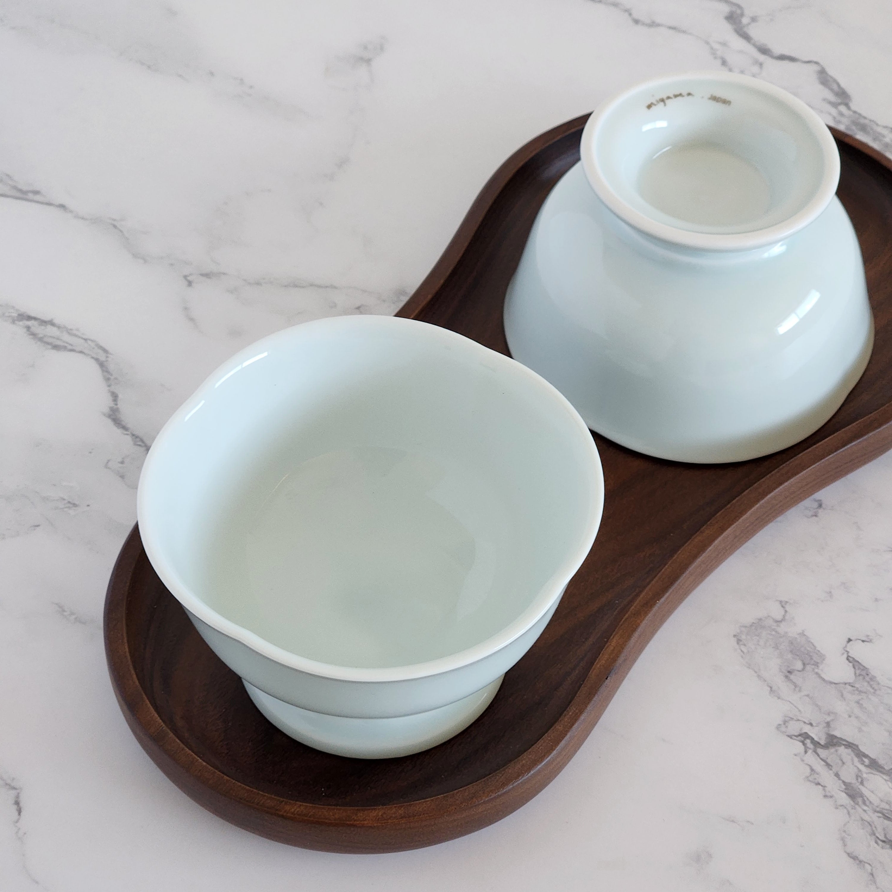 Miyama Dessert Bowl in Blue-White