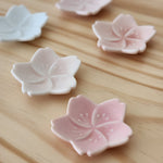 Load image into Gallery viewer, Miyama Porcelain Sakura Chopstick Rest (5pcs)
