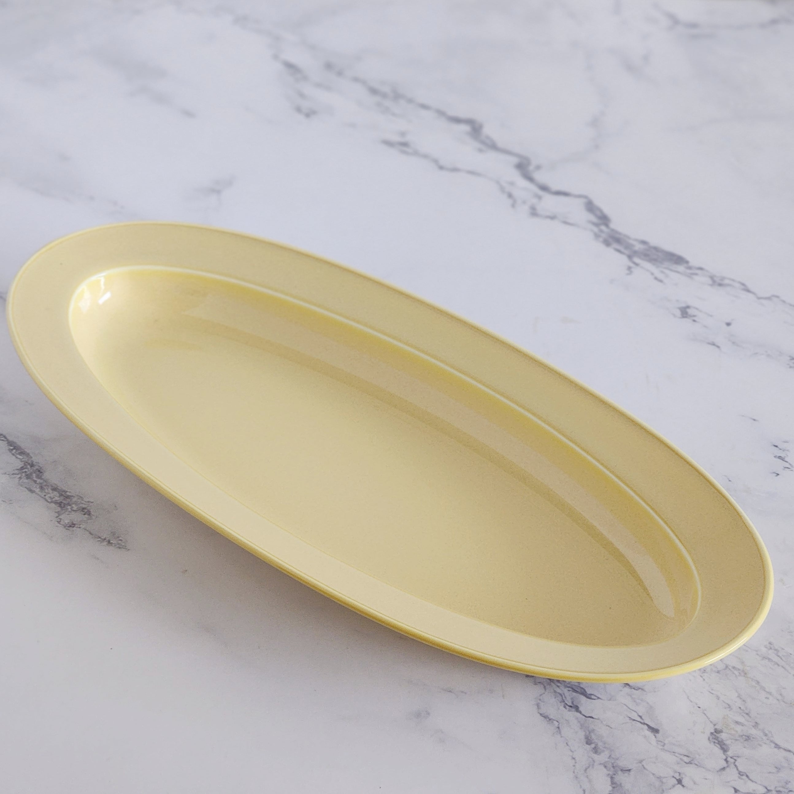 Miyama Racca Oval & Deep Plate in Yellow