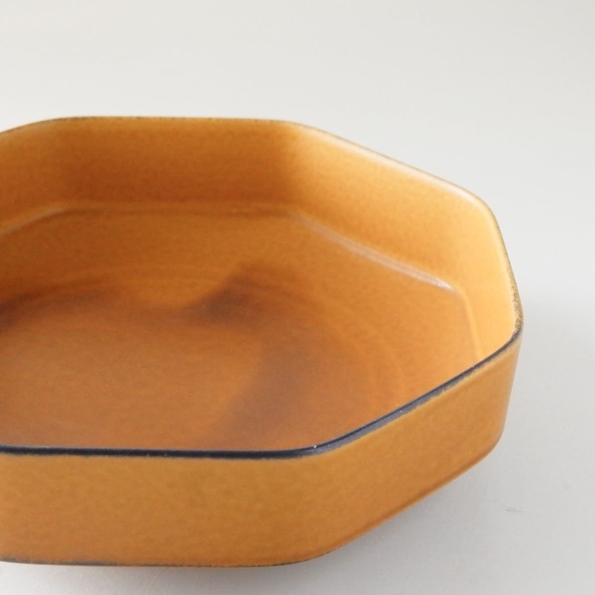 Miyama Tsudoi Tableware - Yellow Octagon Serving Bowl