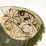 Load image into Gallery viewer, Oribe-Madori Flower Katakuchi Bowl (large)
