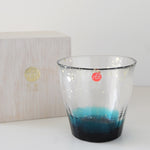 Load image into Gallery viewer, Tsugaru Vidro Kinsai Rock Glass – Ao (Blue)
