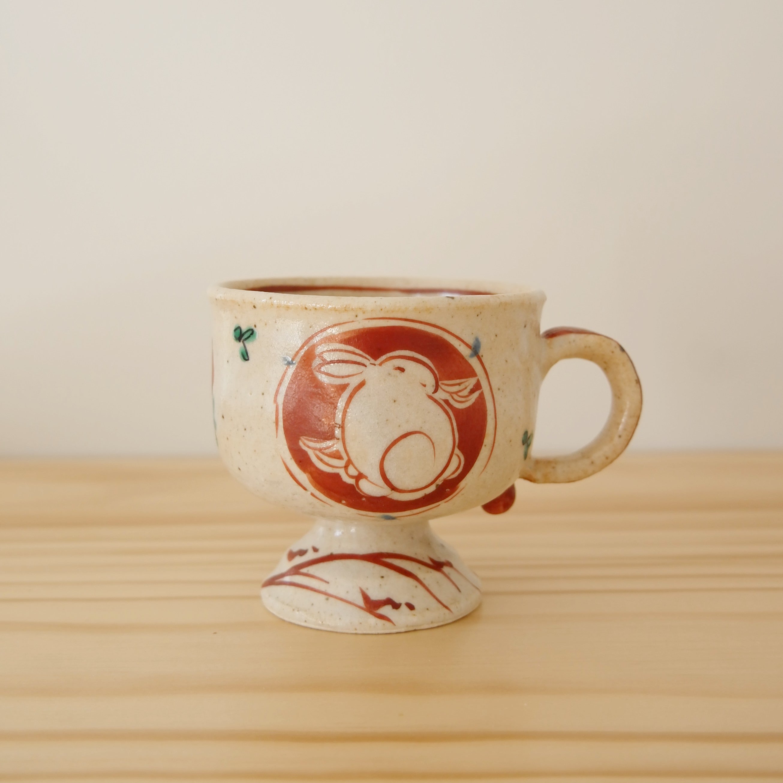 Zoho-gama Red-painting Rabbit Mug