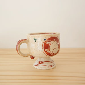 Zoho-gama Red-painting Rabbit Mug