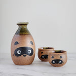 Load image into Gallery viewer, SHIGARAKI Ware Tanuki Sake Set
