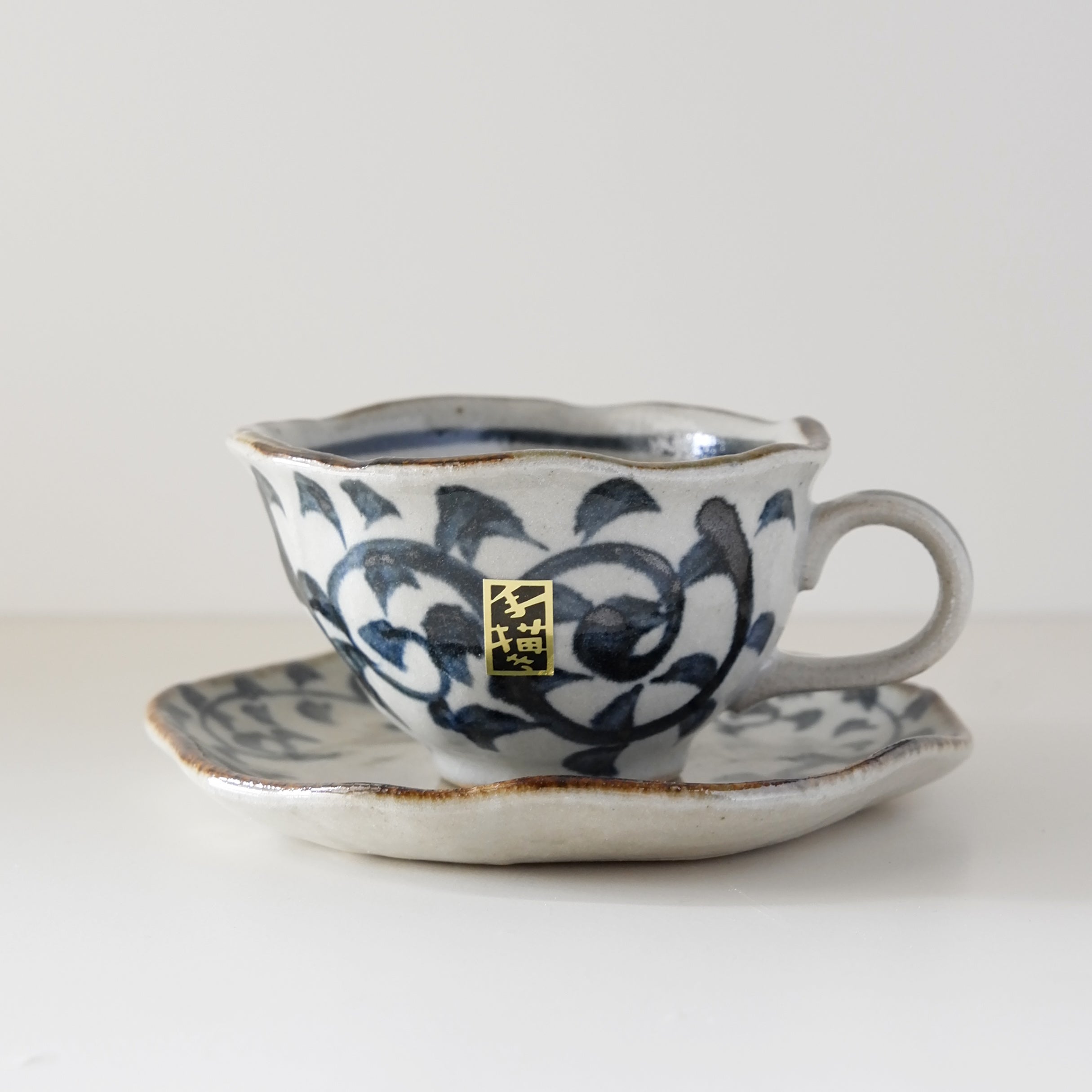 SOMETSUKE Arabesque Coffee Cup & Saucer