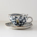 Load image into Gallery viewer, SOMETSUKE Arabesque Coffee Cup &amp; Saucer
