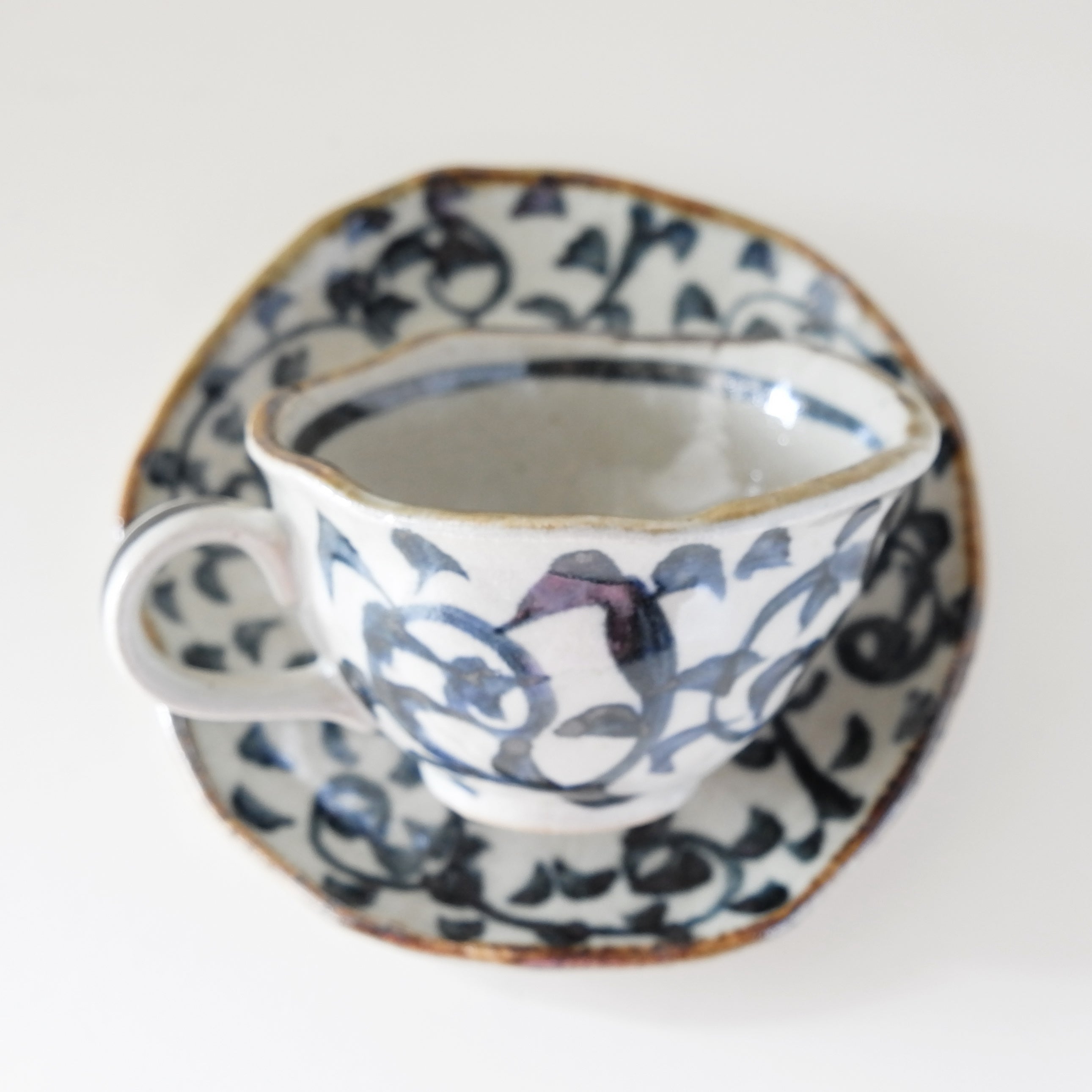 SOMETSUKE Arabesque Coffee Cup & Saucer