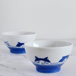 Load image into Gallery viewer, Shichita Cat Mamezara Bowl
