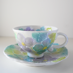 Load image into Gallery viewer, Spring Flower Seto Coffee Cup &amp; Saucer
