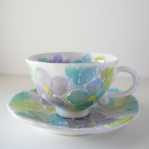 Spring Flower Seto Coffee Cup & Saucer