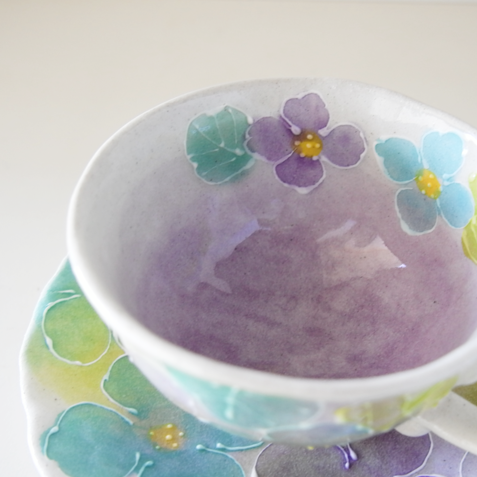 Spring Flower Seto Coffee Cup & Saucer