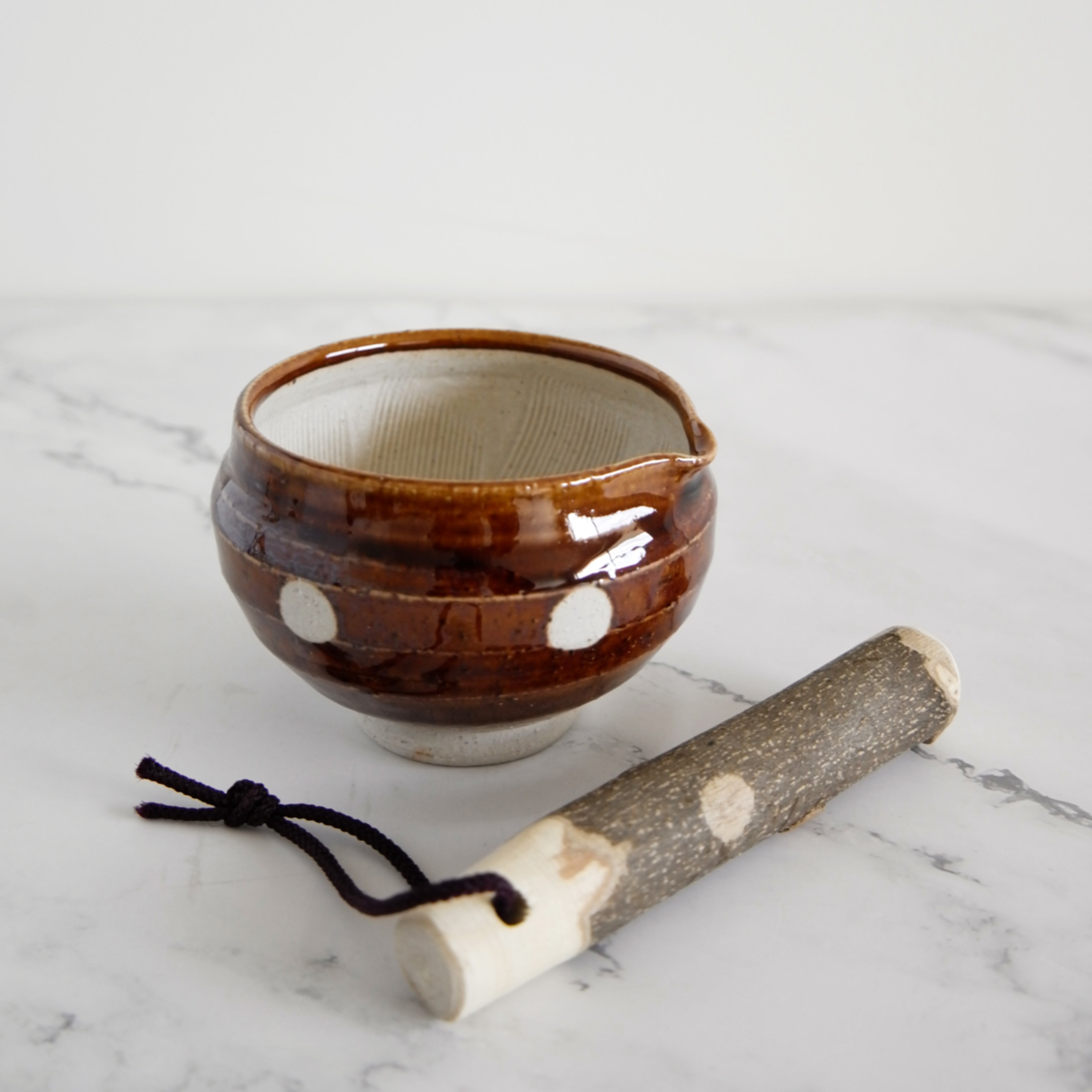 Brown Suribachi & Surikogi Set (small)